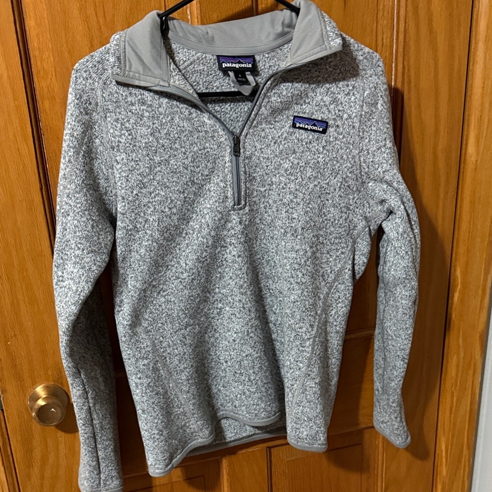 Patagonia womens Zip-Up Sweater in Heather Gray